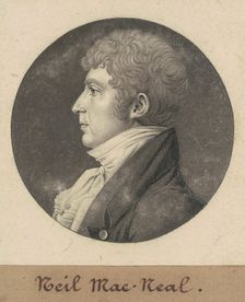 Neil MacNeal, 1809. Creator: Charles Balthazar Julien Févret de Saint-Mémin