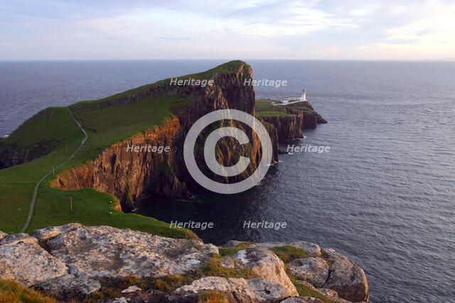Neist Point Lighthouse, Isle of Skye, Highland, Scotland.