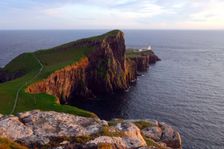 Neist Point Lighthouse, Isle of Skye, Highland, Scotland. Creator: Peter Thompson