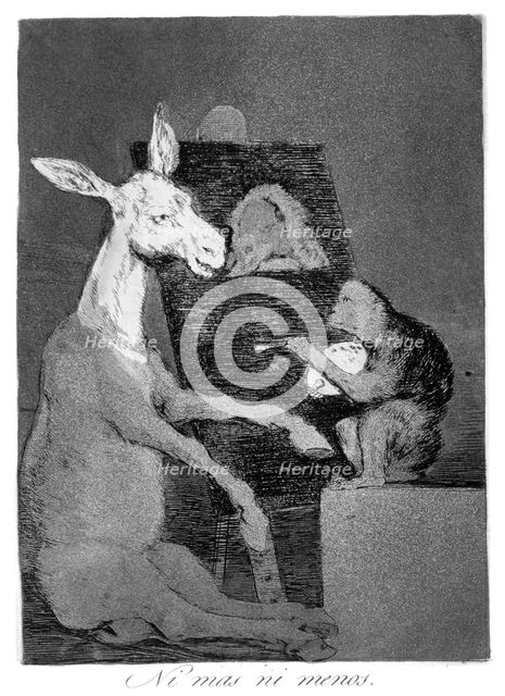 'Neither more or less', 1799. Artist: Francisco Goya