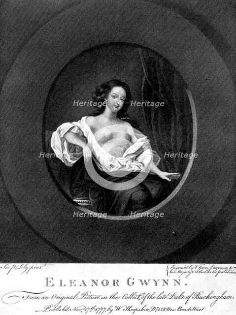 Nell Gwynne, English actress, (19th century).Artist: Valentine Green