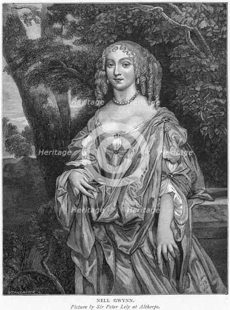 Nell Gwynne, English comic actress and mistress of Charles II. Artist: Unknown