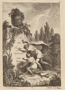 Nella Venuta in Roma: pl. 1, 1764. Creator: Franz Edmund Weirotter