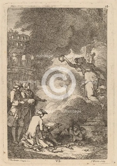 Nella Venuta in Roma: pl. 6, 1764. Creator: Franz Edmund Weirotter.