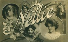 Nellie postcard of Edwardian actress Nellie Stewart