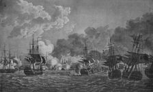 Nelson at Copenhagen c1801. Artist: Dominic Serres