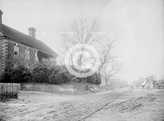 Nelson House (i.e. York Hall) and street view, Yorktown, Va., c1903. Creator: William H. Jackson.