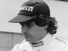Nelson Piquet at the British Grand Prix, Silverstone, 1985