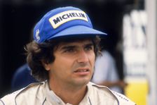 Nelson Piquet at the British Grand Prix, Silverstone, Northamptonshire, 1983