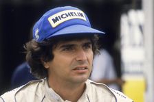 Nelson Piquet at the British Grand Prix, Silverstone, Northamptonshire, 1983