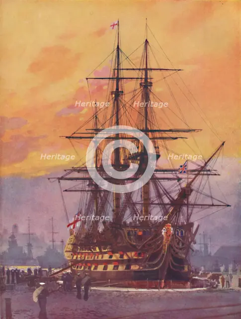 'Nelson's Flagship As She Is To-Day', 1936. Artist: Unknown.