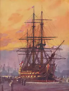Nelson's Flagship As She Is To-Day 1936