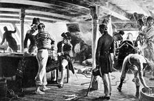 Nelson sealing his historic message at Copenhagen, 1801