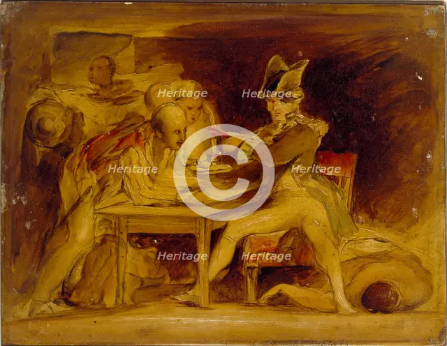 Nelson sealing the Copenhagen letter, c1835. Artist: David Wilkie.