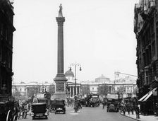 Nelson's Column, Trafalgar Square, London, 1920