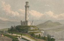 Nelson's Monument, Calton Hill, Edinburgh c1830. Creator: William Tombleson