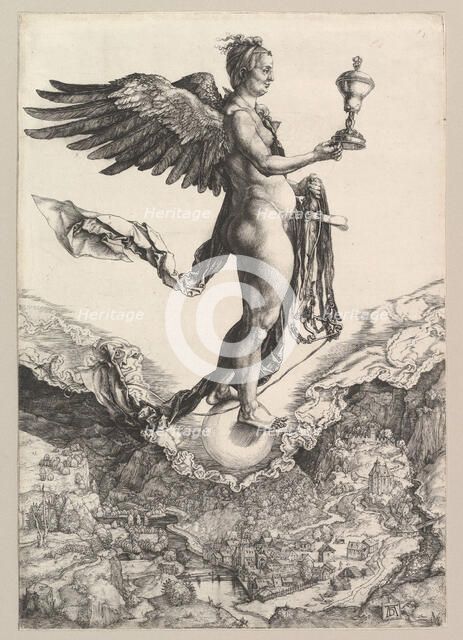 Nemesis (The Great Fortune), 1501-2. Creator: Albrecht Durer.