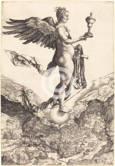 Nemesis (The Great Fortune), c. 1501/1502. Creator: Albrecht Durer.