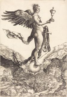 Nemesis (The Great Fortune), c. 1501/1502. Creator: Albrecht Durer