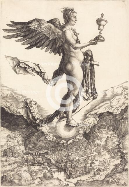Nemesis (The Great Fortune), c. 1501/1502. Creator: Albrecht Durer.