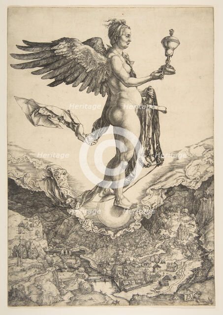 Nemesis (The Great Fortune), ca. 1501. Creator: Albrecht Durer.