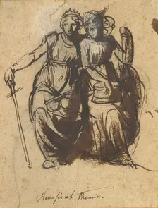 Nemesis and Themis, mid-18th-early 19th century. Creator: Nicolai Abraham Abildgaard