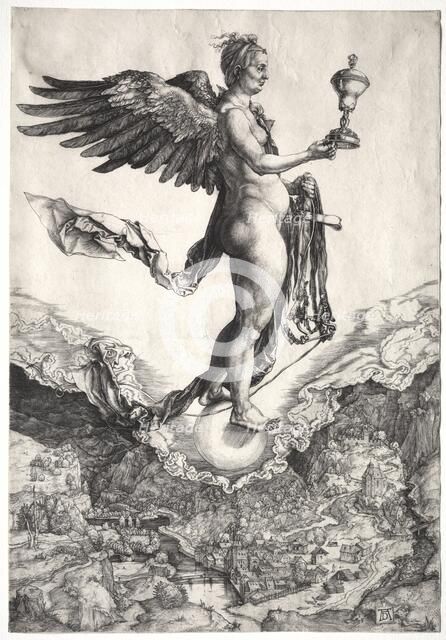 Nemesis, c. 1501-1502. Creator: Albrecht Dürer (German, 1471-1528).