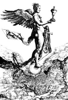 Nemesis c1501-c1502. Artist: Albrecht Dürer