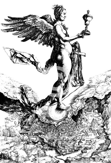 'Nemesis', c1501-c1502.  Artist: Albrecht Dürer
