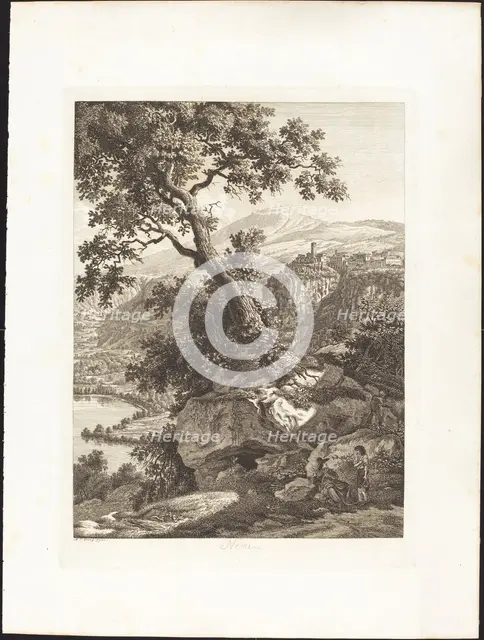 Nemi, 1793. Creator: Albert Christoph Dies.