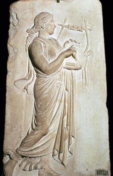 Neo-Attic relief of the Muse Citharide