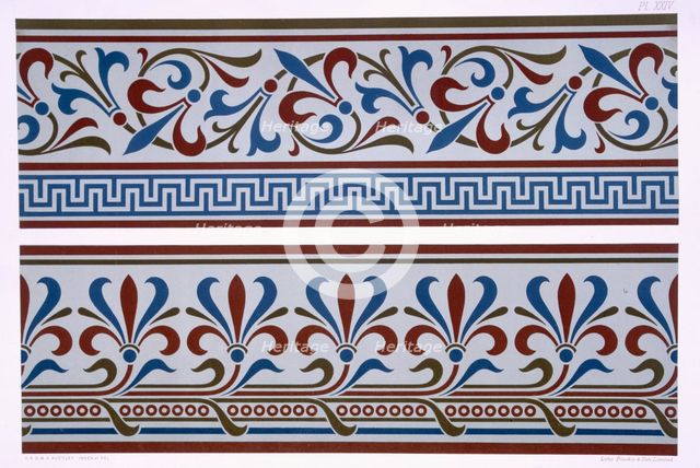 Neo-Grec Ornament: Border and dado designs, pub. 1892. Creator: George Ashdown Audsley (1838-1925).