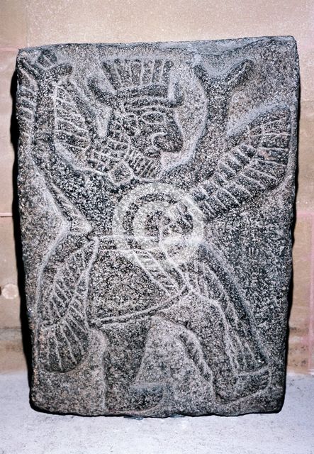 Neo-Hittite stone relief of a winged figure, c9th century BC. Artist: Unknown