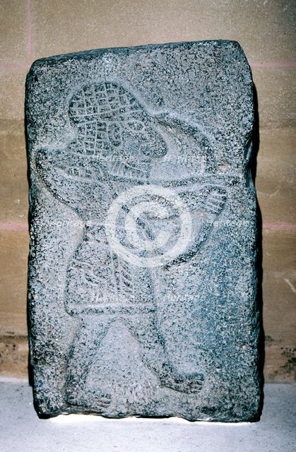 Neo-Hittite stone relief of an archer, c9th century BC. Artist: Unknown