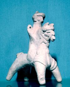 Neo-Hittite terracotta figurine of a horseman, Carcemish, 8th century BC