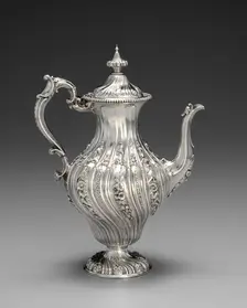 Neo-Rococo Coffee Pot, c. 1850. Creator: Elkington & Co. (British)