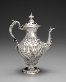 Neo-Rococo Coffee Pot, c. 1850. Creator: Elkington & Co. (British)