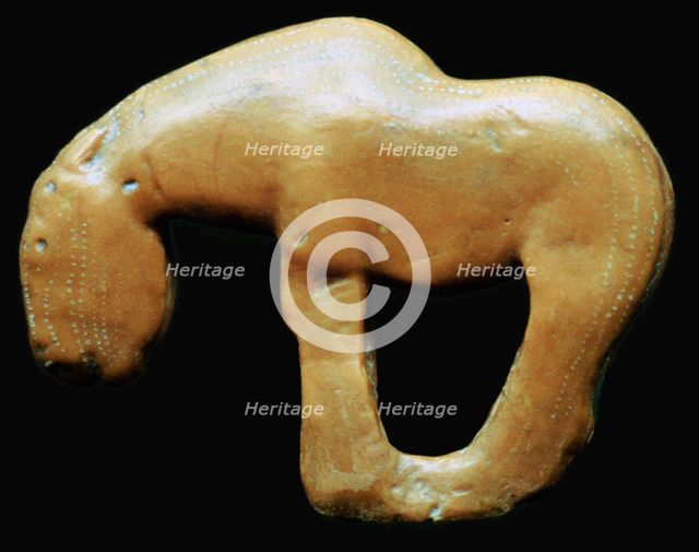 Neolithic amber horse. Artist: Unknown
