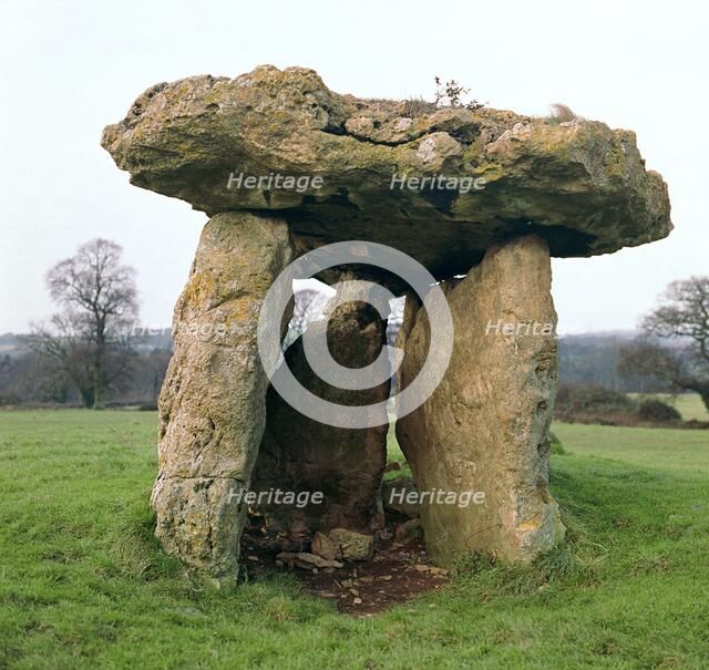 Neolithic burial chamber at St Lythans, 5th millennium BC. Artist: Unknown