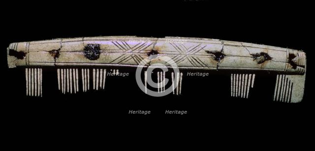 Neolithic bone comb. Artist: Unknown