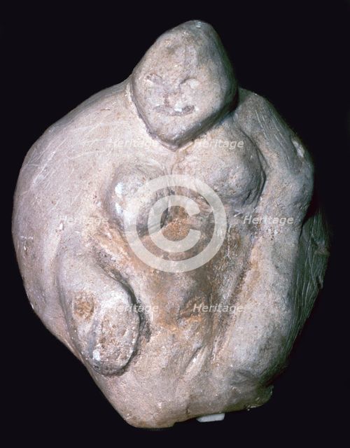 Neolithic Chalk 'Goddess'. Artist: Unknown