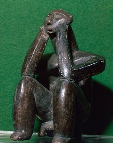 Neolithic figure of a man from Cernavoda