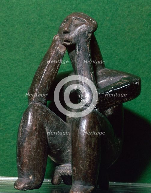 Neolithic figure of a man from Cernavoda. Artist: Unknown