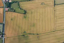 Neolithic henge reused as a Bronze Age ringwork in Hornsea, East Yorkshire, c2010. Artist: Dave MacLeod