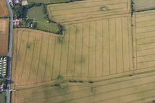 Neolithic henge reused as a Bronze Age ringwork in Hornsea, East Yorkshire, c2010. Artist: Dave MacLeod