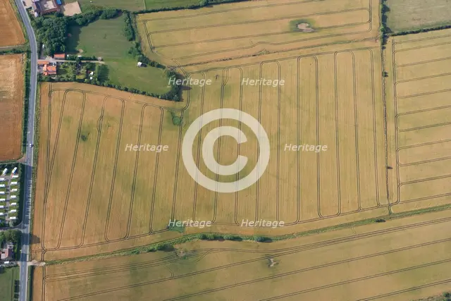 Neolithic henge reused as a Bronze Age ringwork in Hornsea, East Yorkshire, c2010. Artist: Dave MacLeod.