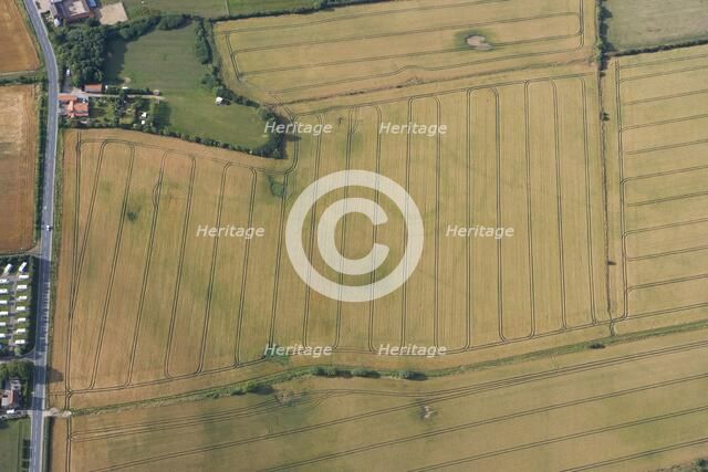 Neolithic henge reused as a Bronze Age ringwork in Hornsea, East Yorkshire, c2010. Artist: Dave MacLeod.