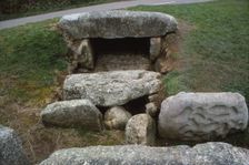 Neolithic tomb, Tregiffian Barrow, Penwith, Cornwall, 3rd Millennium BC, 20th century