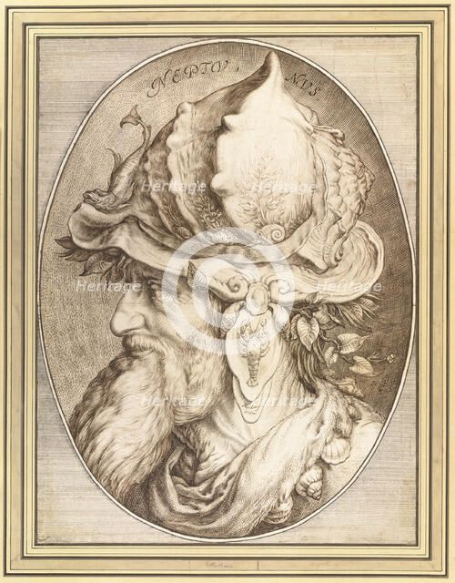 Neptune, 1602. Creator: Matham, Jacob (1571-1631).