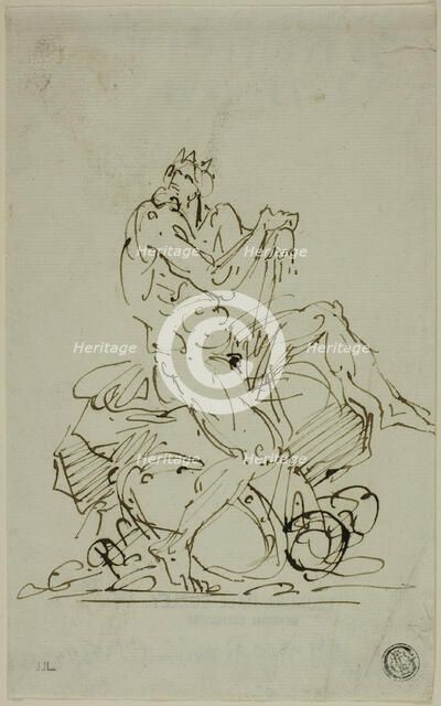 Neptune, 18th century. Creators: Unknown, Guido Reni.